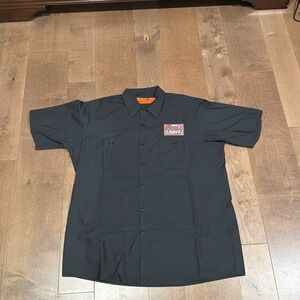 Red Kap Imagewear Industrial Black Button Up Shirt Men's Colors Light Size XL